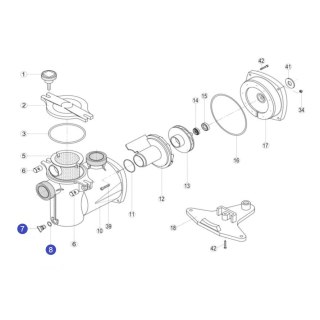 Korek spustowy pompy OK,NK,KS,KAP Kripsol RKS195.A/ RPUM0007.00R/RBH0000.00R Kripsol