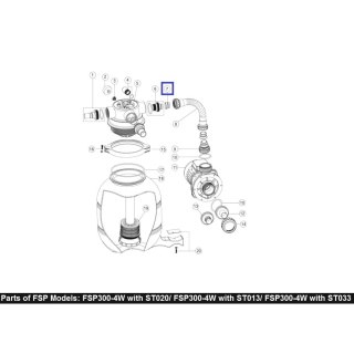 Tuleja 2011026 do węża Emaux FSP Emaux