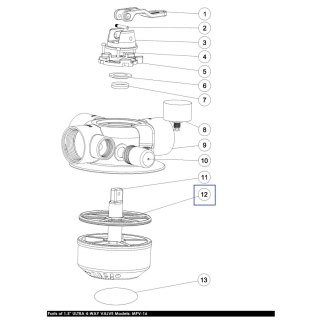 Uszczelka Emaux Spider do zaworu czterodrogowego MPV16 2311010 Emaux