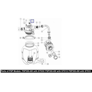 Zawór sześciodrogowy Emaux 1.5'' MPV07 (88281505B) Emaux