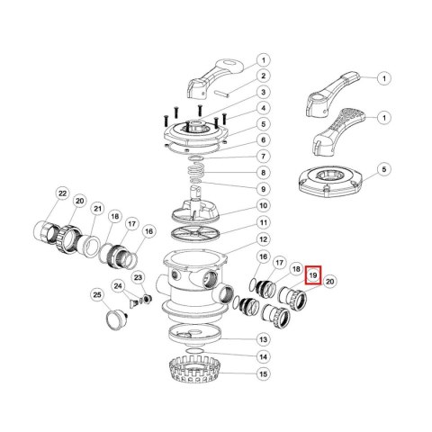 Adapter do zaworu MPV-01 1.5" Emaux