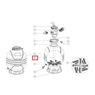 Kolektor z rurą do filtrów Emaux MFV27А Emaux