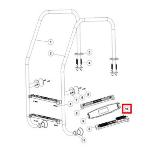 Nakładka antypoślizgowa dla drabinki Emaux 02141006/ 01152008 Emaux