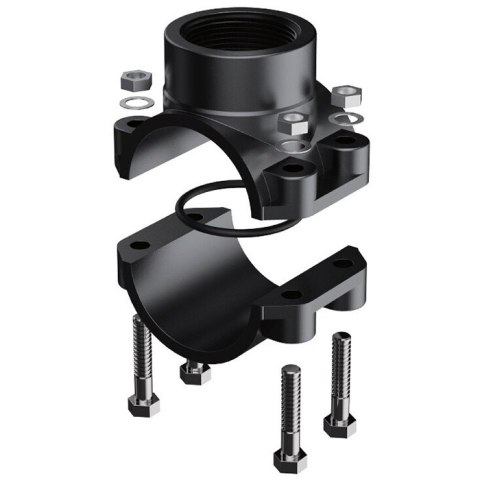Obejma siodłowa wzmacniana PVC Era PCS0125 PN10, d25x1/2" Era