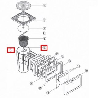Pokrywka obrotowa Kripsol SKSL RSK070.A/ R1230070.0/RSKI0056.00R Hayward