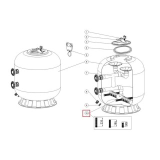 Separator do filtra Emaux L1800-2000 (129 mm) Emaux