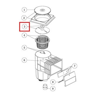 Skim Vac z korkiem do skimmera Emaux EM0130/EM0140 Emaux