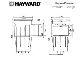 Skimmer do basenów foliowych Hayward 3111 PREMIUM Standard Hayward