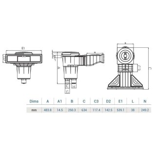 Skimmer do basenu Hayward 3139LG Mirror Hayward