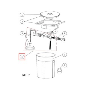 Zestaw naprawczy do skimmerów Emaux RO-7 Emaux