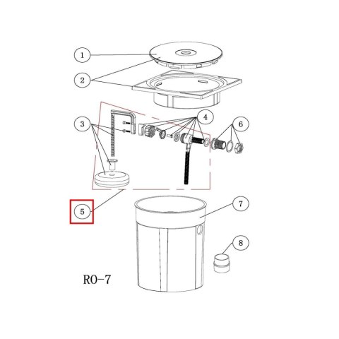 Zestaw naprawczy do skimmerów Emaux RO-7 Emaux