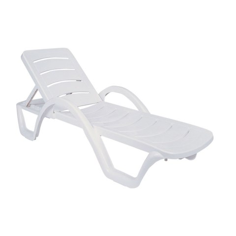 Biały leżak basenowy z kółkami Aquaviva Havana PCV do wody i ogrodu SAV078 EAN 4820290401051