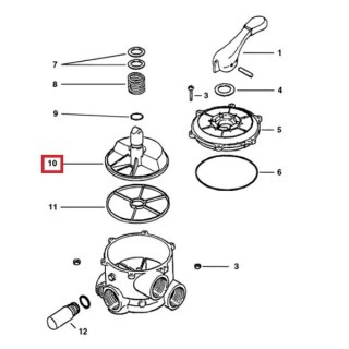 Mechanizm wykonawczy do zaworu sześciodrogowego 2" Hayward (SPX0715C) Hayward