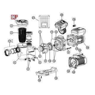 Pokrywa filtra wstępnego MAX-FLO XL (SPX2300DLS) Hayward