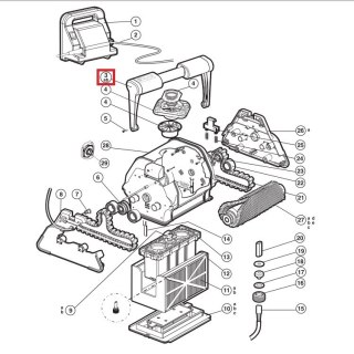 Uchwyt do odkurzacza TigerShark 2/QC (RCX76007) Hayward