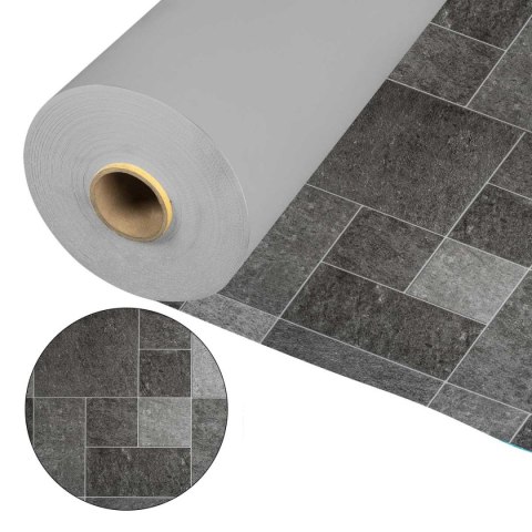Folia basenowa Cefil Touch Vulcano szare płytki Cefil