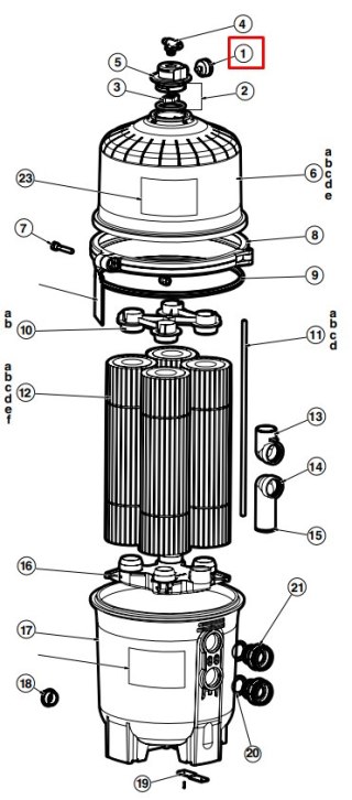 Manometr do filtrów Hayward SwimClear (ECX2712B1) Hayward