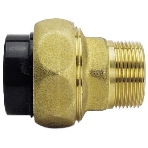 Mufa składana PVC/mosiądz Praher przejściowa z gwintem zewnętrznym, d50x1-1/2" Praher