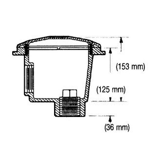 Odpływ denny antywirowy do basenów foliowych Hayward WG1048AVE 1.5'' Hayward