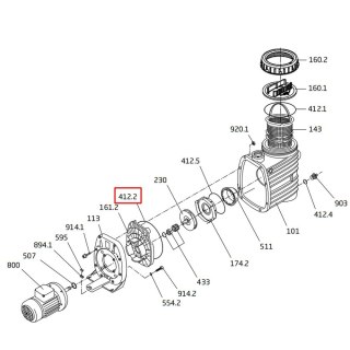Pierścień uszczelniający obudowy pompy Speck BADU ТОР ІІ/Prime (292.1141.220) Speck