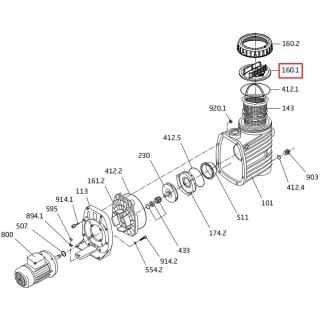 Pokrywa filtra wstępnego Speck BADU ТОР ІІ (292.1116.011) Speck
