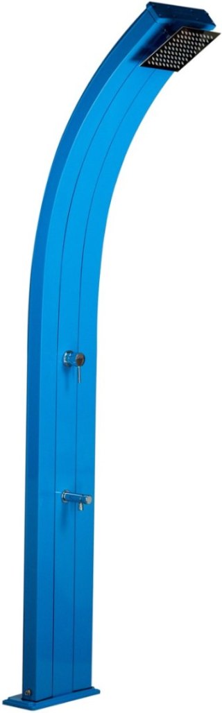 Prysznic solarny Aquaviva Dada aluminium z kranikiem do mycia stóp, niebieski D320/5012, 30 l Aquaviva