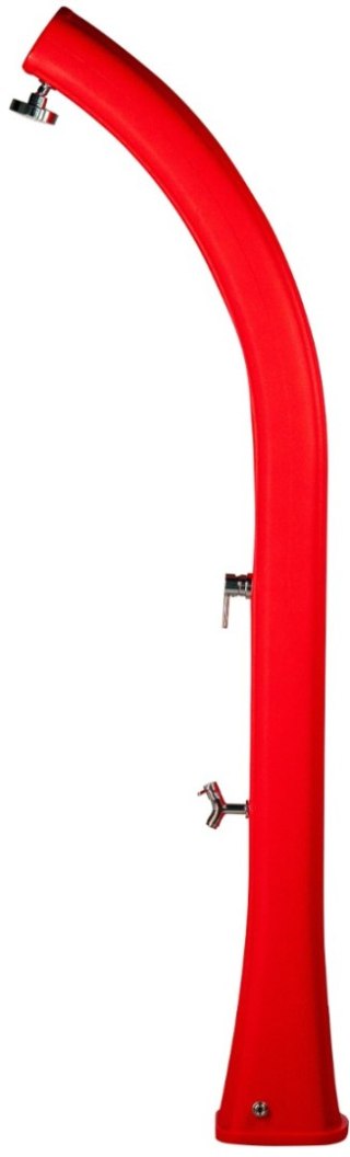 Prysznic solarny Aquaviva Happy XL z kranikiem do mycia stóp, czerwony H420/3027, 35 l Aquaviva