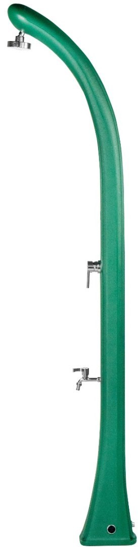 Prysznic solarny Aquaviva Happy One z kranikiem do mycia stóp, ciemnozielony F120/6016, 23 l Aquaviva