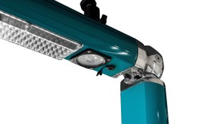 Prysznic zewnętrzny Aquaviva Quick z podświetleniem LED i z kranikiem do mycia stóp, oktanowy (ottanio) Q825/5021-QL Aquaviva