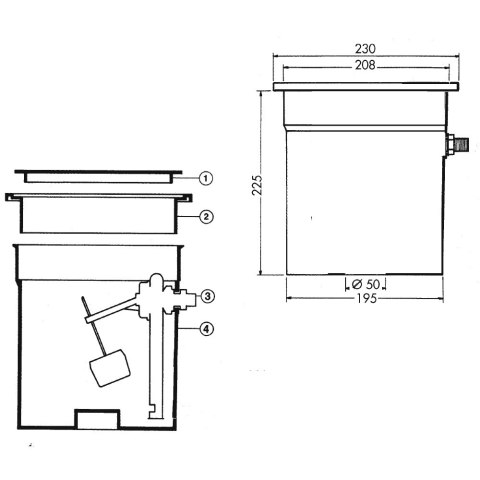 Regulator poziomu wody Hayward 3150, białe tworzywo ABS, automatyczny zawór pływakowy, kod produktu 3 150, producent Hayward.