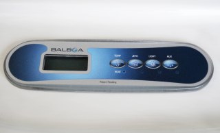 Aquajoy Lagoon wanna SPA z hydromasażem (195x82 cm), marmur srebrnobiały