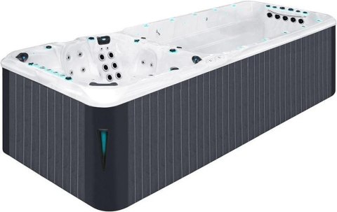 Jacuzzi z hydromasażem Passion Spas Vitality (708x225x126 cm), srebrno-biały Passion Spas