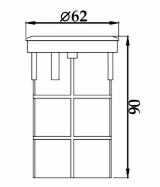Lampa LED do basenu Aquaviva HJ-RC-SS62, 1LED 3 W NW + elementy montażowe Aquaviva