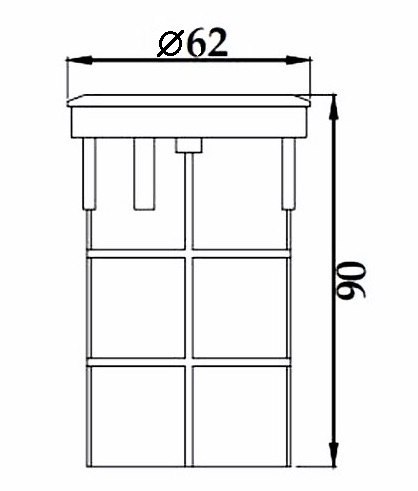 Lampa LED do basenu Aquaviva HJ-RC-SS62, 1LED 3 W NW + elementy montażowe Aquaviva