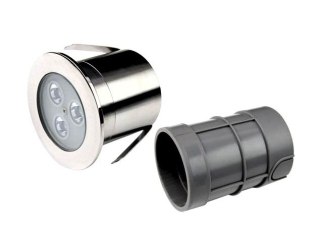 Lampa LED do basenu Aquaviva HJ-RC-SS75, 3LED 6 W RGB + elementy montażowe Aquaviva