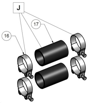 Wąż przyłączeniowy z zaciskami Pahlen 636007 do przeciwprądu Jet Swim Pahlen