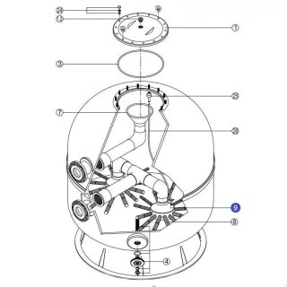 Kolektor filtra Kripsol Ø 90-110 (RCFI0009.01R) Kripsol