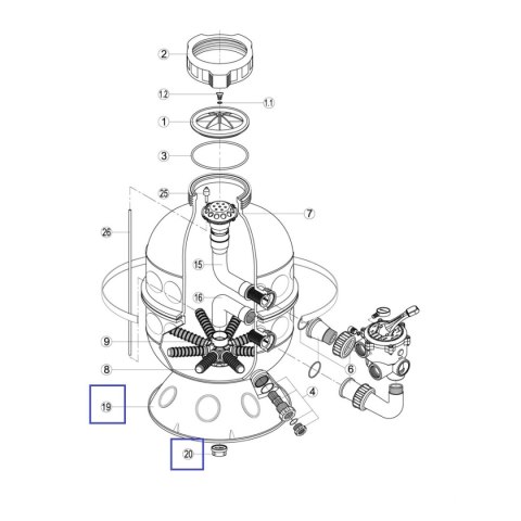 Podstawa filtra Kripsol GRANADA RRFI0019.00R Kripsol