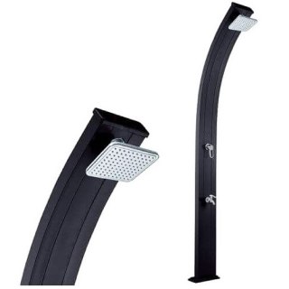 Prysznic solarny Aquaviva Spring z kranikiem do mycia stóp, antracytowy DS-A122NO, 30 l Aquaviva