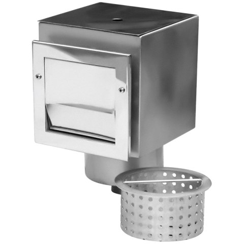 Skimmer do basenu beton/folia Aquaviva Standard AISI 304 (250х250 mm), kwadratowa osłona Aquaviva