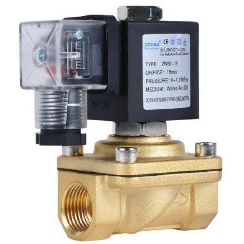 Aquaviva 2W31 mosiężny elektrozawór DN15 1/2 cala 230V d20mm stal 304 2W31M zawór elektromagnetyczny normalnie zamknięty