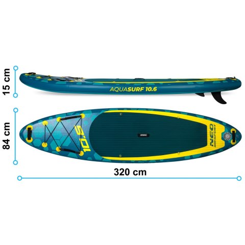 Deska Sup Aquasurf 320 x 84 x 15 cm Neo-Sport 170203