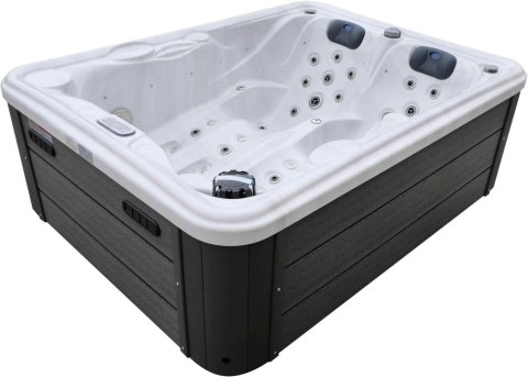 Jacuzzi z hydromasażem Aquajoy Bali (210х160х77 cm), marmur srebrnobiały Aquajoy