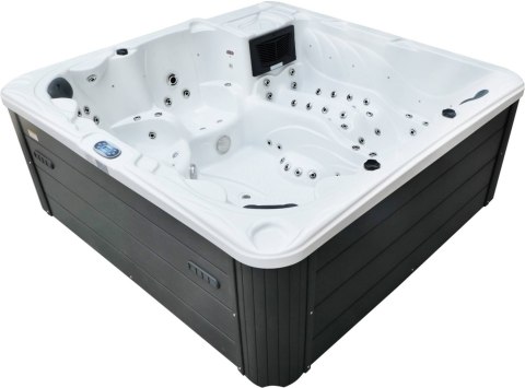 Jacuzzi z hydromasażem Aquajoy Borneo (230х230х96 cm), marmur srebrnobiały Aquajoy