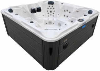 Jacuzzi z hydromasażem Aquajoy Maldives (230х230х95 cm), marmur srebrnobiały Aquajoy