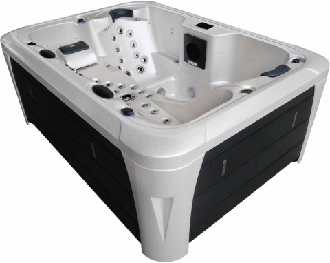 Jacuzzi z hydromasażem Aquajoy Miami (230х170х92 cm), marmur srebrnobiały Aquajoy