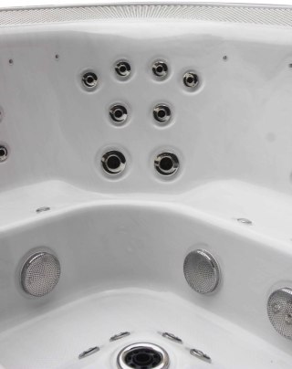 Aquajoy Serenity - przelewowa wanna SPA z hydromasażem 8-osobowa (250x230cm, Balboa, Aristech)