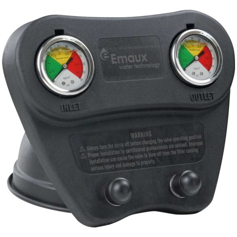 Manometr podwójny do filtrów Emaux L1200-1600, 60 psi (E13047) Emaux