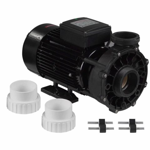 Pompa dwubiegowa do SPA Aquaviva LX WP250-II, widok silnika i przyłączy 63mm, moc 2.5 KM, kod produktu WP250-II.
