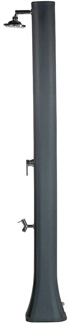 Prysznic solarny Aquaviva Big Happy Five z kranikiem do mycia stóp, antracyt F620/7016, 36 l Aquaviva